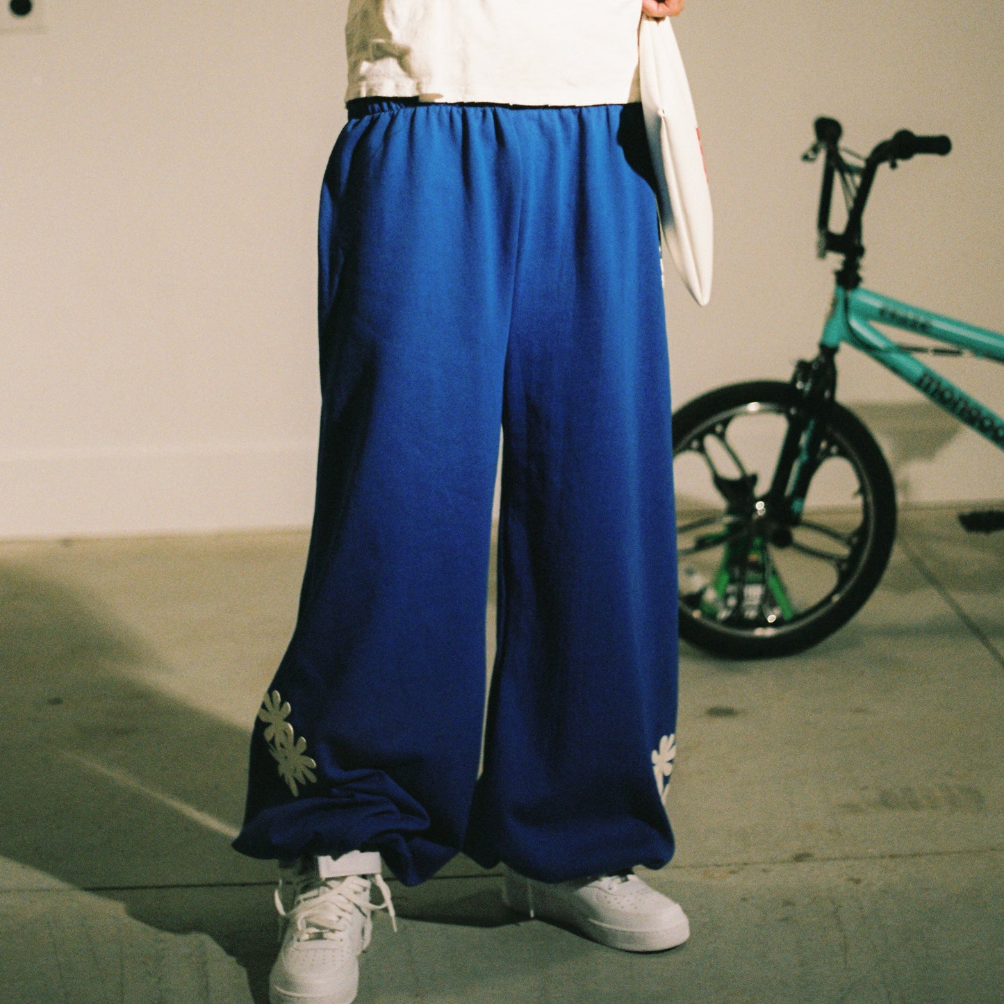 Cobalt Patch Sweats