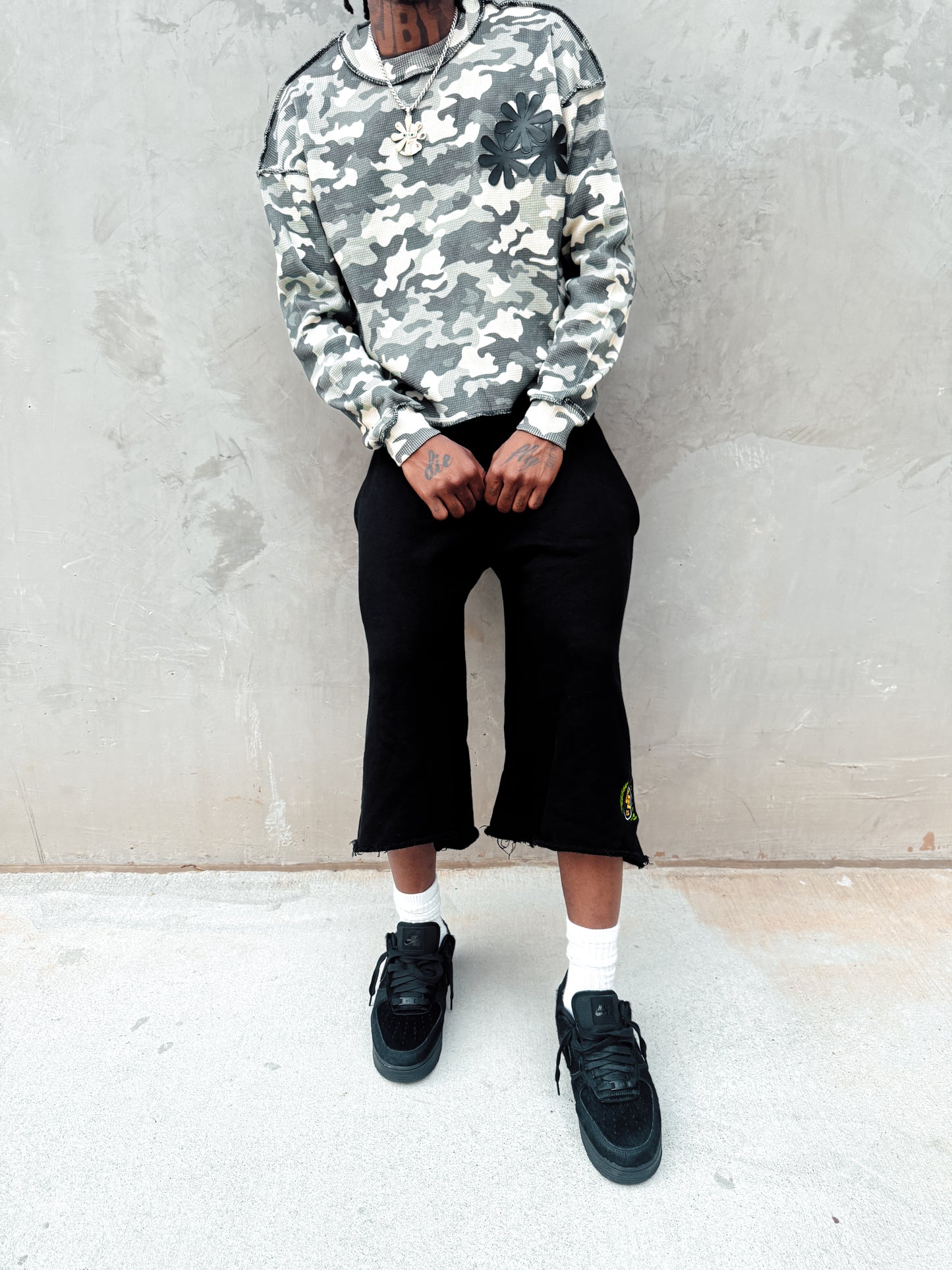 White Camo Petals Thermals
