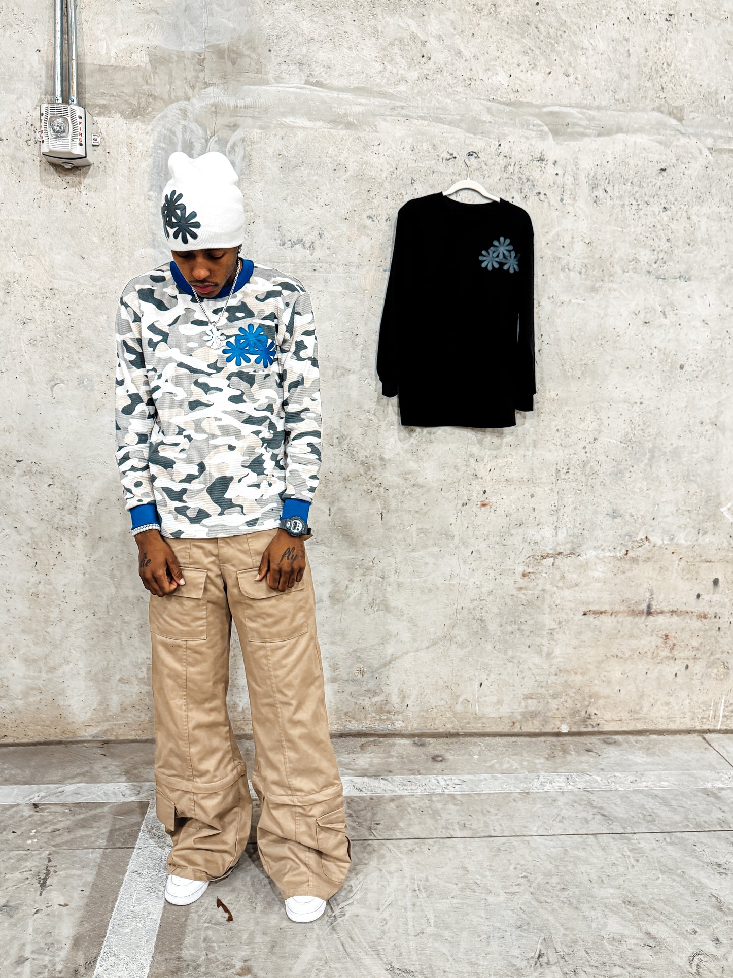 White & Blue Camo CV Thermal