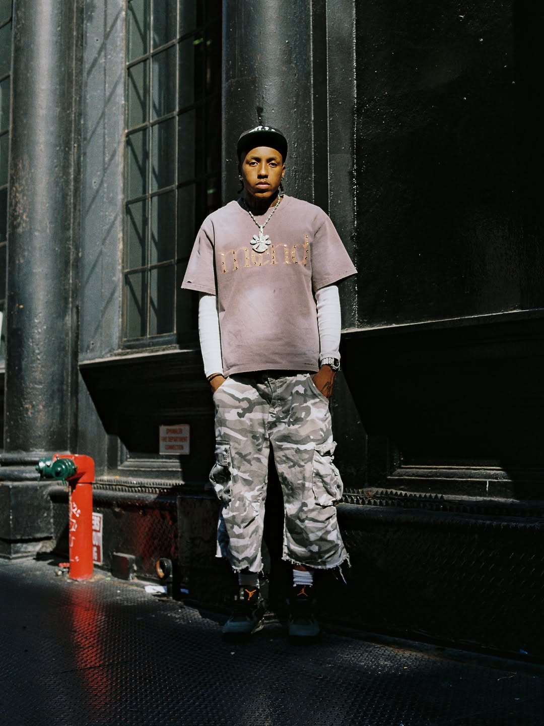 ME(I)ND TEE - GREY/SALMON