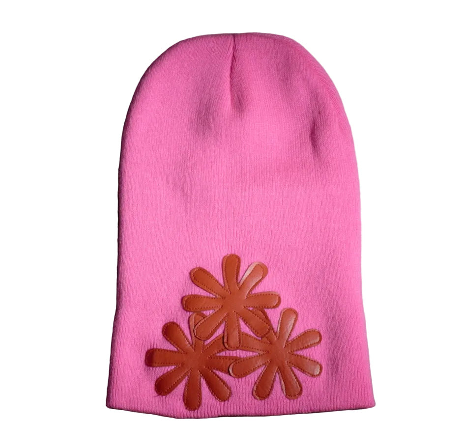 PINK/RED CV (LONG) BEANIE