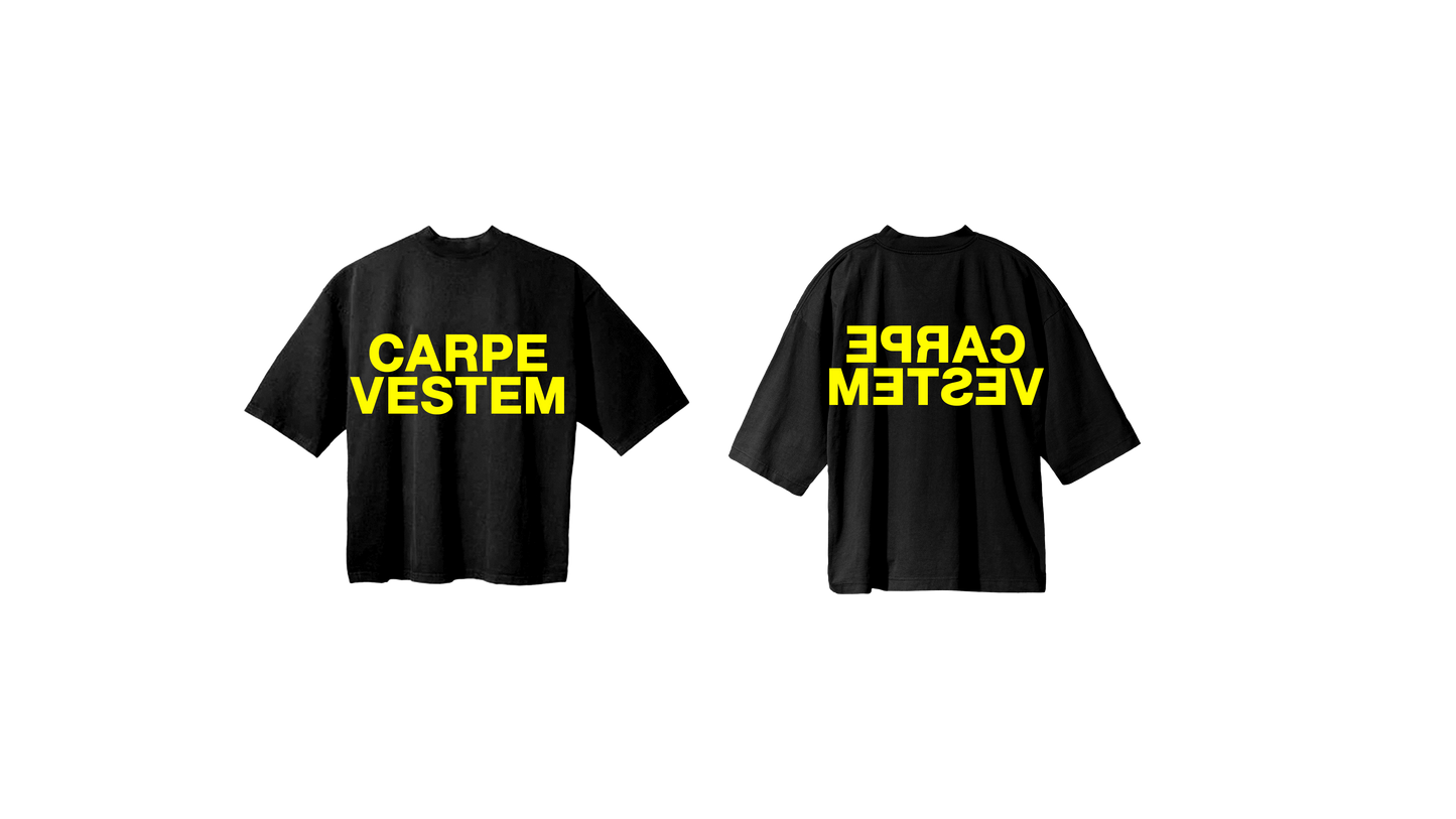 Black/Yellow Mirror Tee