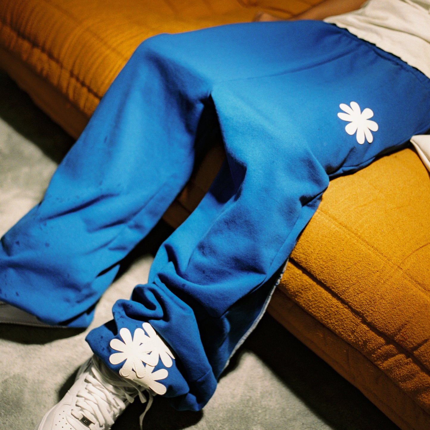 Cobalt Patch Sweats