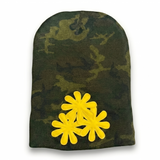 CAMO/YELLOW CV (LONG) BEANIE