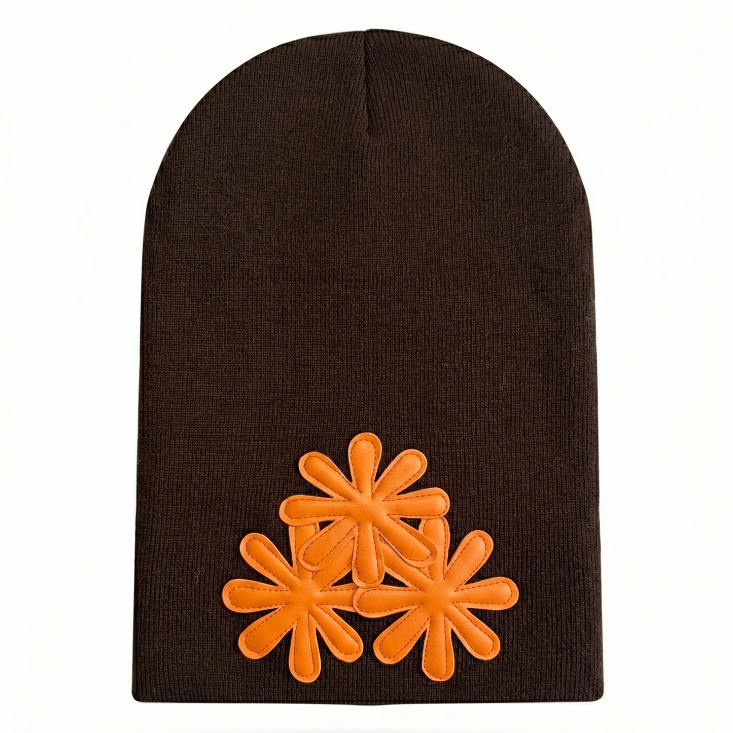BROWN/ORANGE CV (LONG) BEANIE