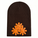 BROWN/ORANGE CV (LONG) BEANIE