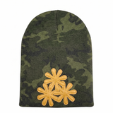 CAMO/ORANGE CV (LONG) BEANIE
