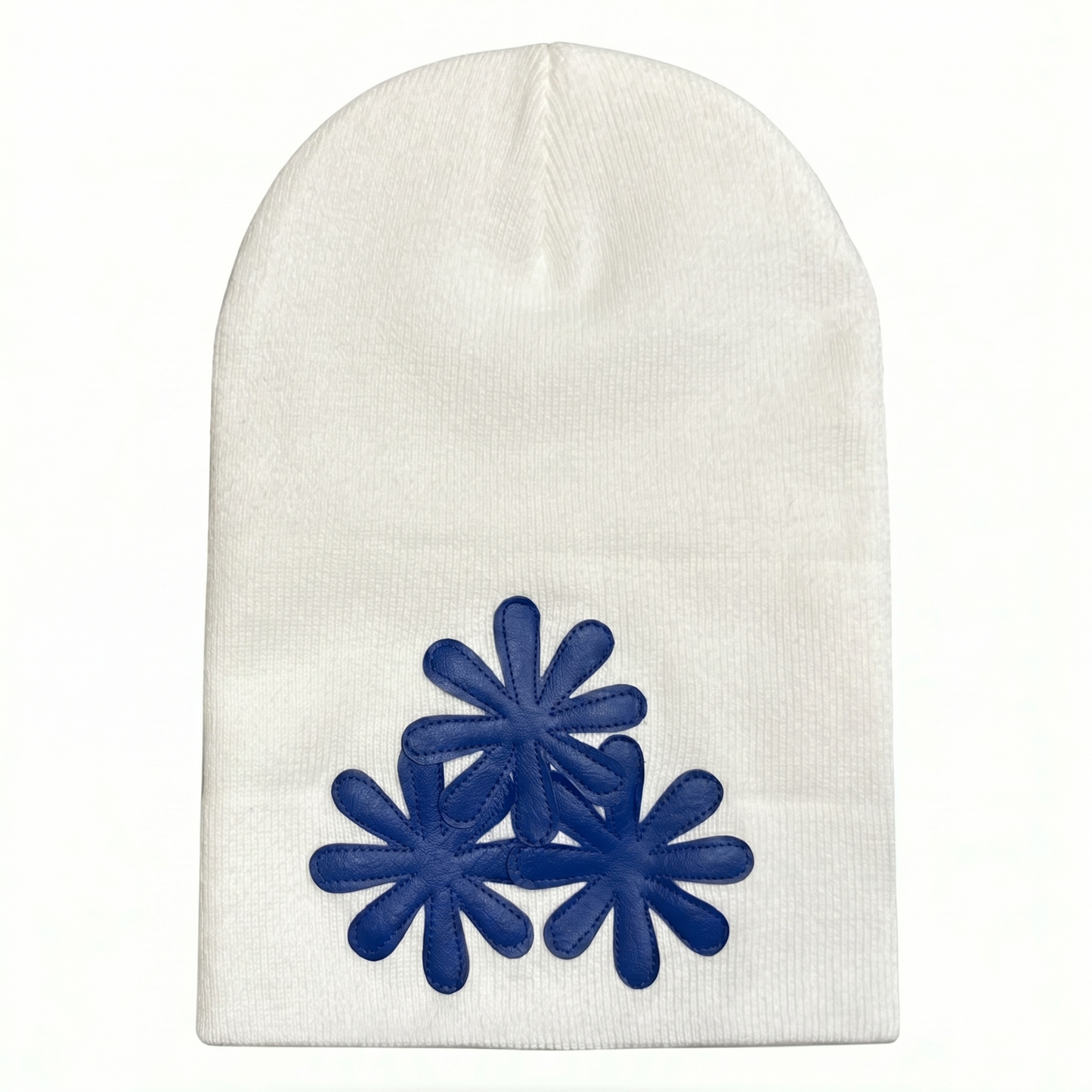 WHITE/BLUE CV (LONG) BEANIE