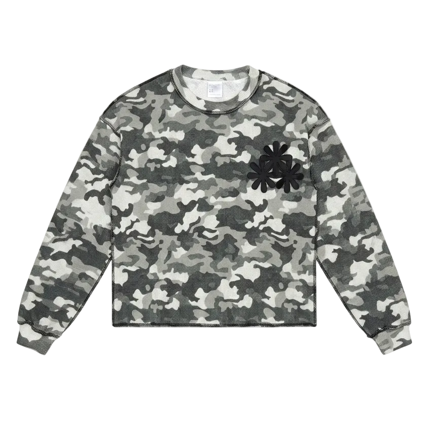 White Camo Petals Thermals