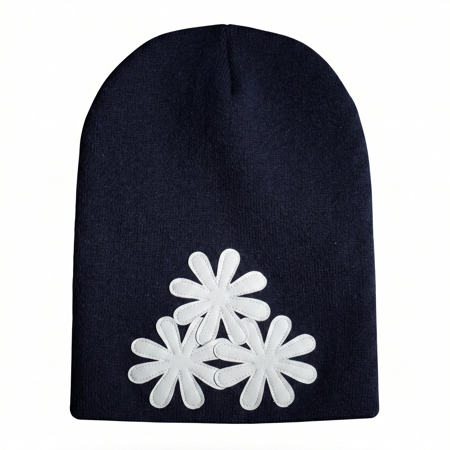 NAVY/WHITE CV (LONG) BEANIE