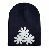 NAVY/WHITE CV (LONG) BEANIE