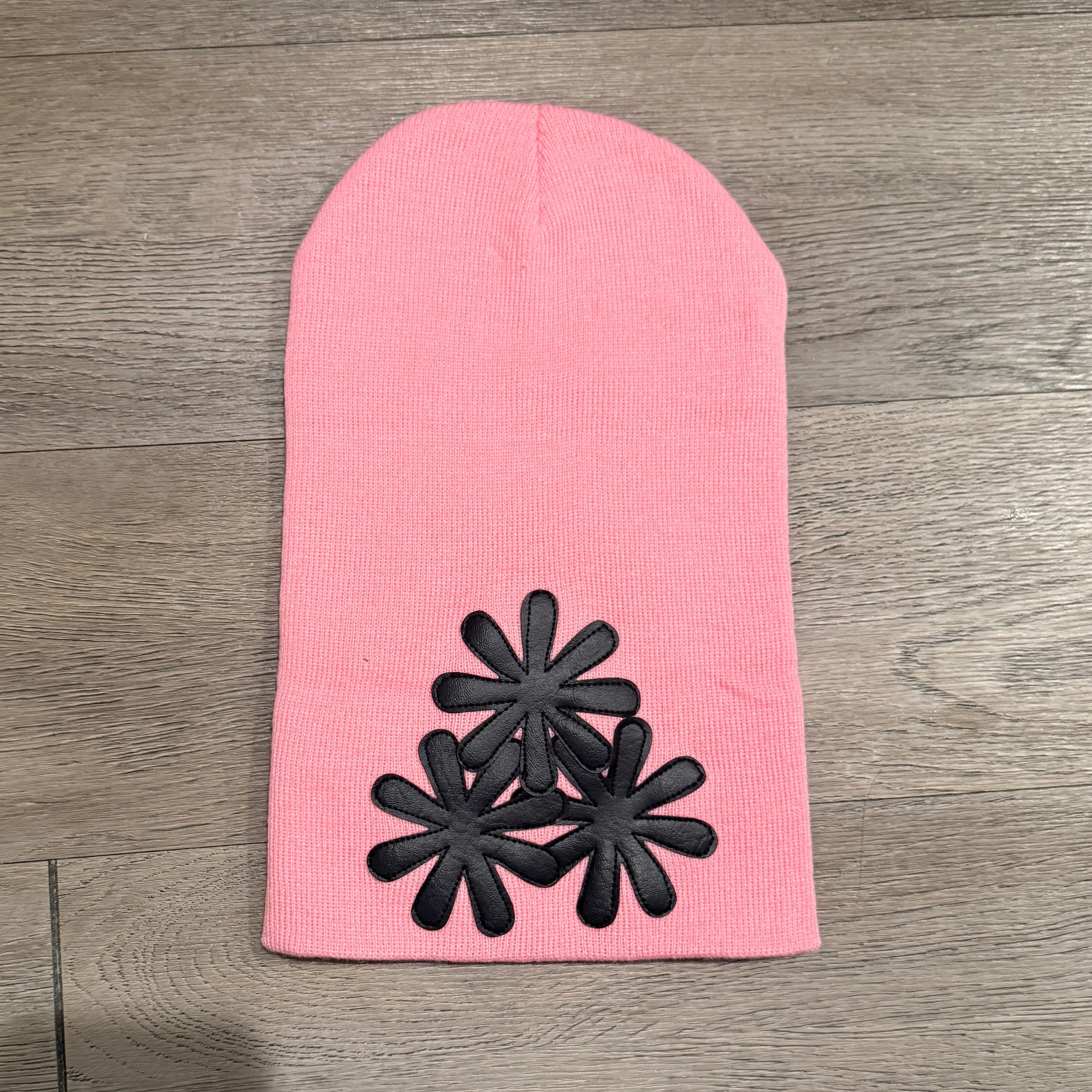 PINK/BLACK CV (LONG) BEANIE