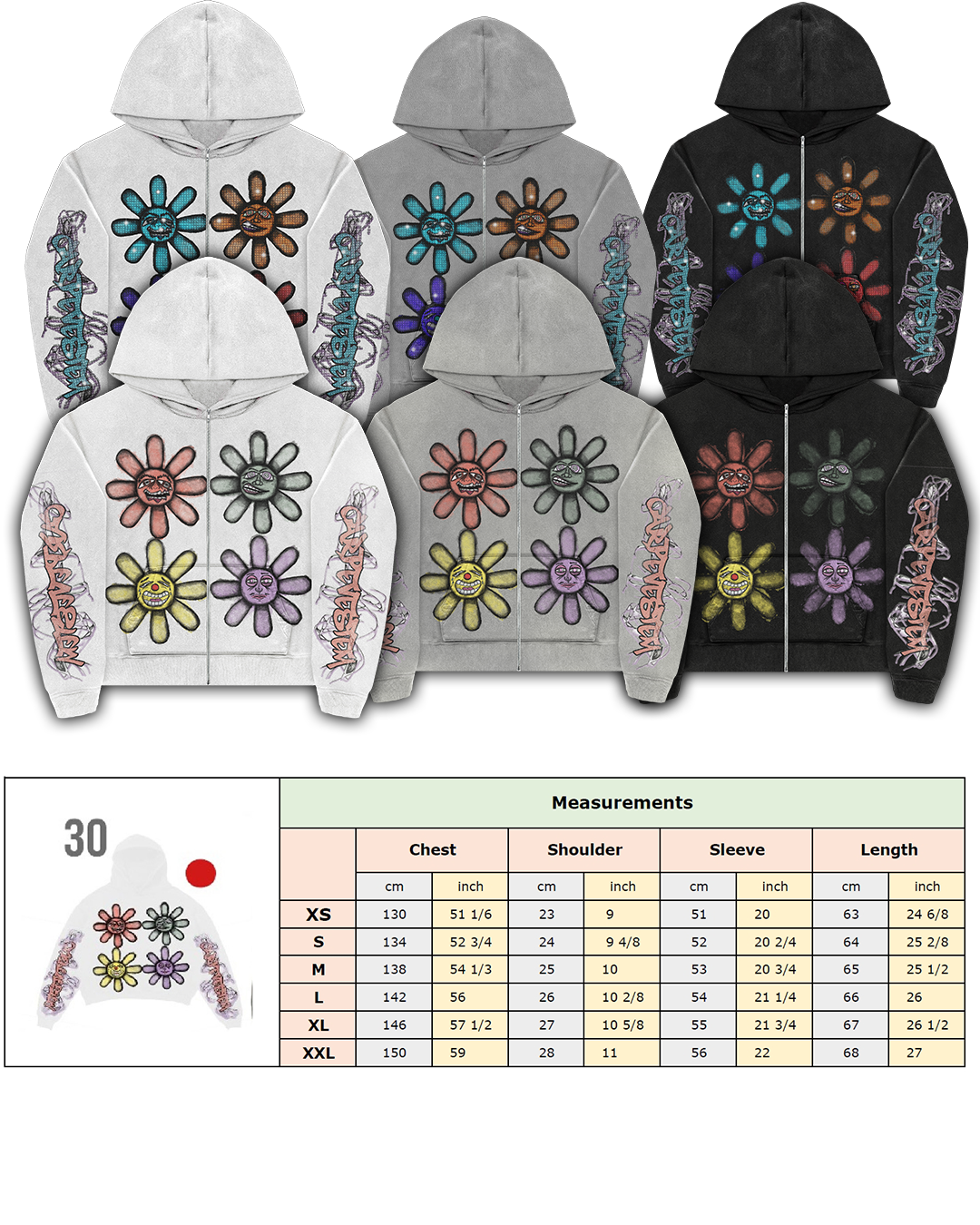 White Mood Zip-Up Hoodie