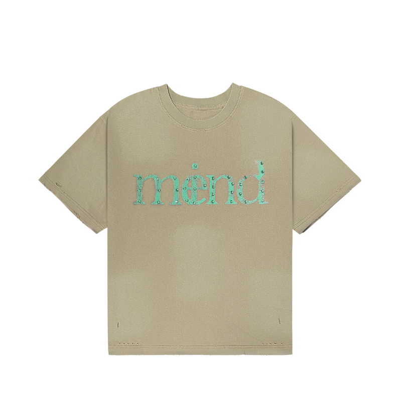 ME(I)ND TEE - TAN/GREEN