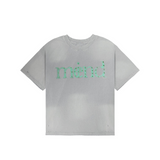 ME(I)ND TEE - GREY/TURQUOISE