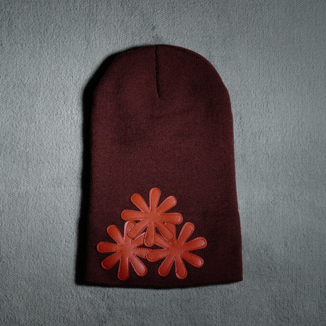 MAROON/RED CV (LONG) BEANIE