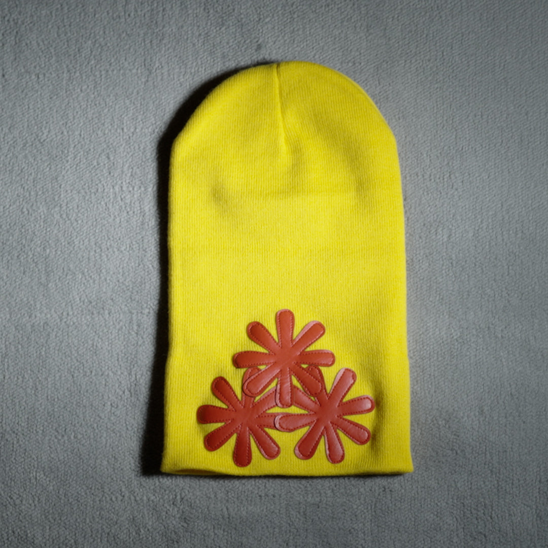 YELLOW/RED CV (LONG) BEANIE