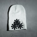 WHITE/BLACK CV (LONG) BEANIE
