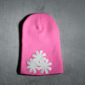 PINK/WHITE CV (LONG) BEANIE