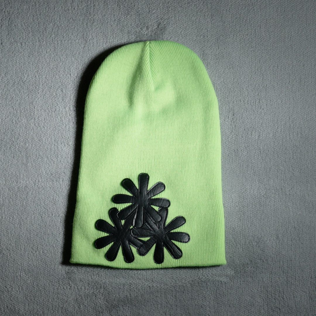 GREEN/BLACK CV (LONG) BEANIE
