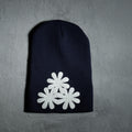 NAVY/WHITE CV (LONG) BEANIE