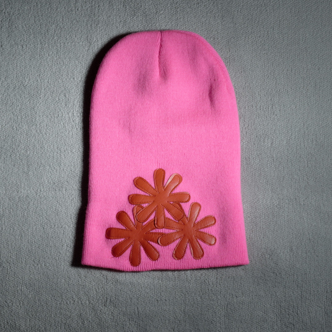 PINK/RED CV (LONG) BEANIE