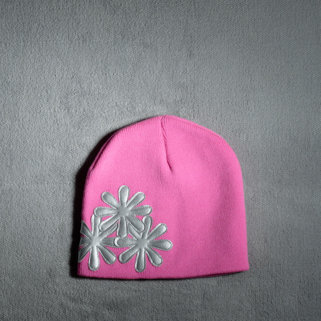 PINK/SILVER CV BEANIE