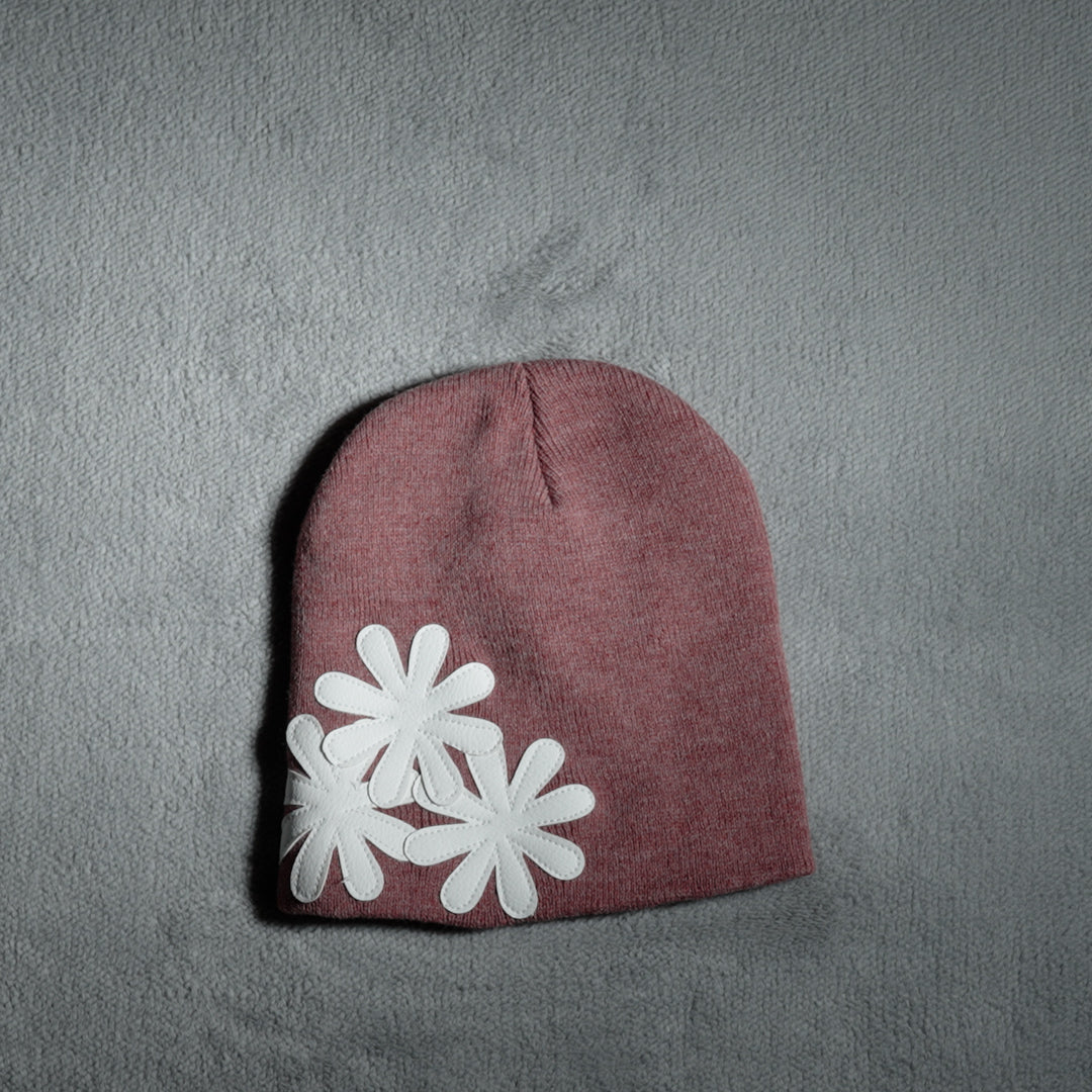 HEATHER/WHITE CV BEANIE