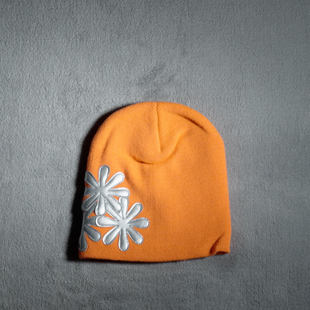 ORANGE/SILVER CV BEANIE