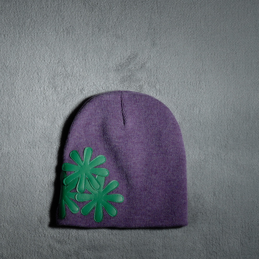 PURPLE/GREEN CV BEANIE