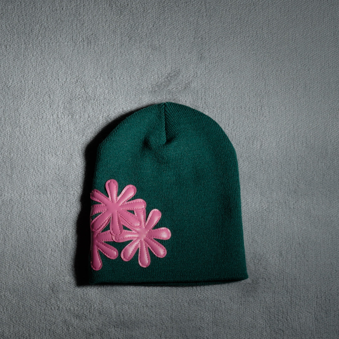 GREEN/PINK CV BEANIE