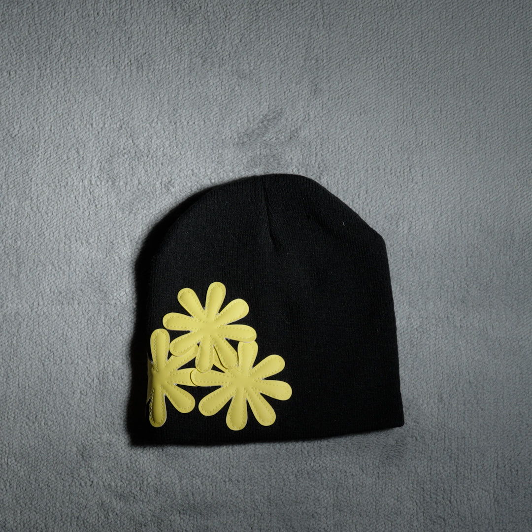 BLACK/YELLOW CV BEANIE