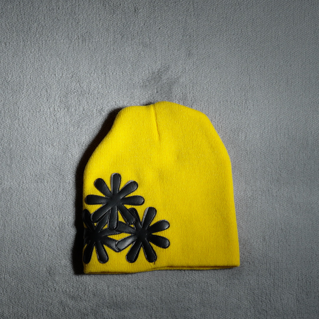 YELLOW/BLACK CV BEANIE