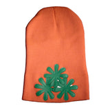 SALMON/GREEN CV (LONG) BEANIE