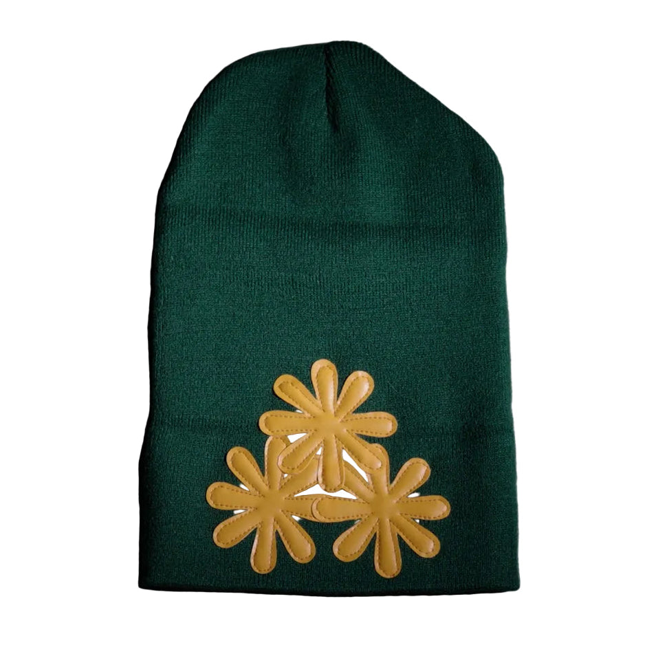 GREEN/ORANGE CV (LONG) BEANIE