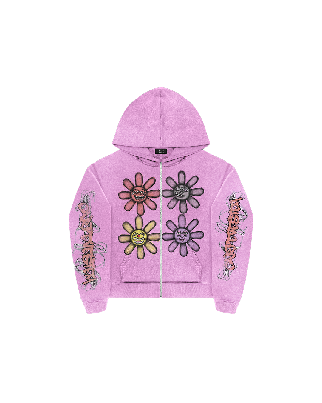 Pink Mood Zip-Up Hoodie